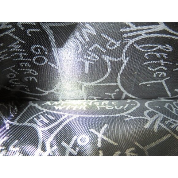 Betsey Johnson Luv Betsey Black Leather Bow Embellished Full Zip Wallet Wristlet - Picture 5 of 7